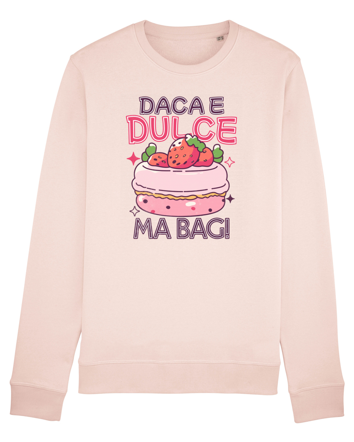 Bluză mânecă lungă Unisex Rise Candy Pink