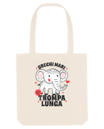 Tricou cu elefant - urechi mari, trompa lunga Sacoșă textilă