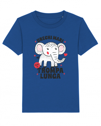 Tricou cu elefant - urechi mari, trompa lunga Majorelle Blue