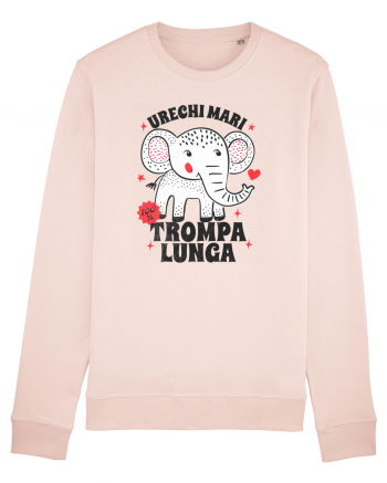 Tricou cu elefant - urechi mari, trompa lunga Candy Pink