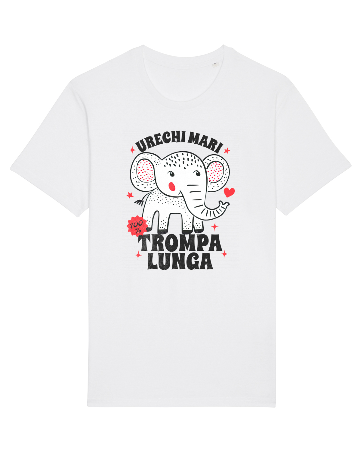 Tricou mânecă scurtă Unisex Rocker White
