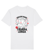 Tricou cu elefant - urechi mari, trompa lunga Tricou mânecă scurtă Unisex Rocker