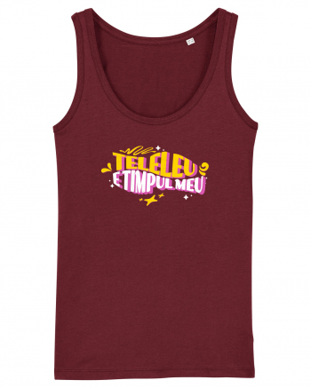 Teleleu, e timpul meu - design de vara, de concediu, relaxare Burgundy