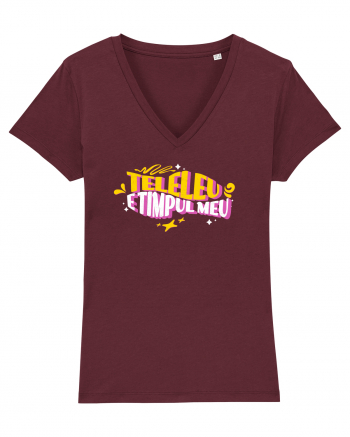 Teleleu, e timpul meu - design de vara, de concediu, relaxare Burgundy