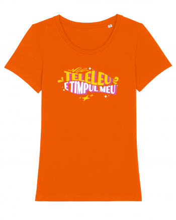 Teleleu, e timpul meu - design de vara, de concediu, relaxare Bright Orange