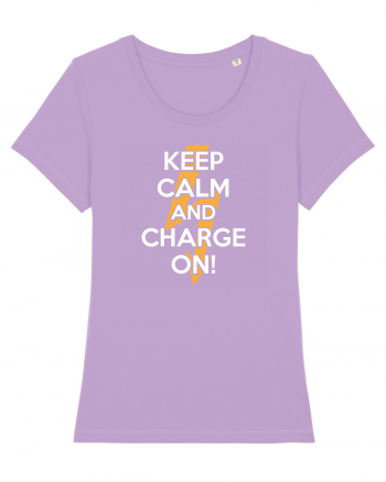 Keep calm and Charge on Lavender Dawn