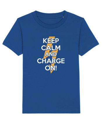 Keep calm and Charge on Majorelle Blue