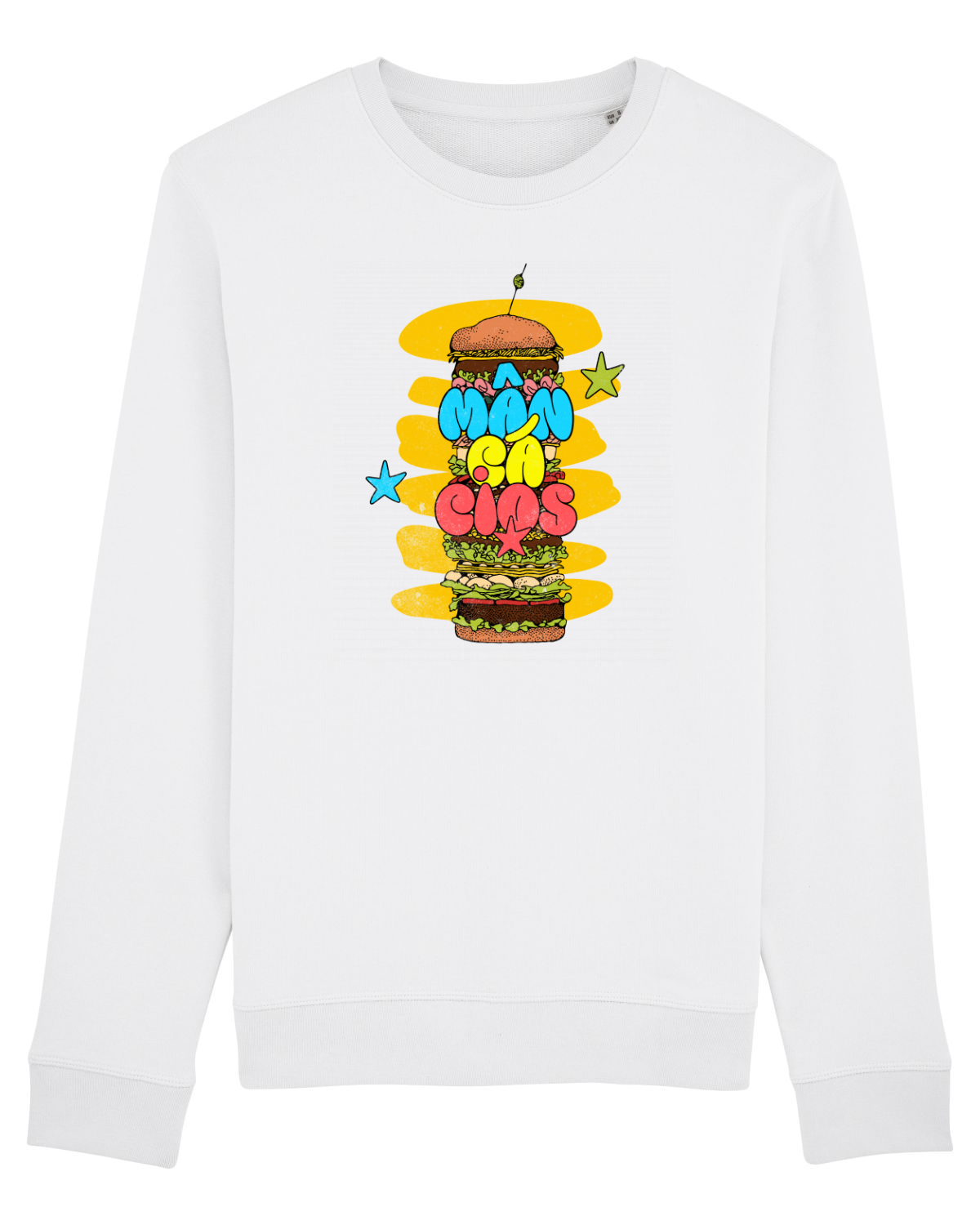 Bluză mânecă lungă Unisex Rise White
