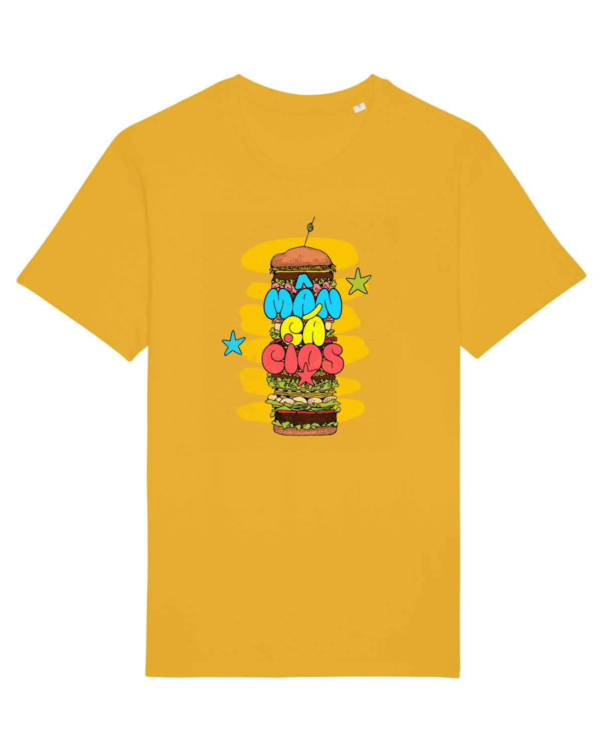 Tricou mânecă scurtă Unisex Rocker Spectra Yellow