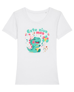 Dinozaur onomastica, zi de nastere - Este ziua mea Tricou mânecă scurtă guler larg fitted Damă Expresser