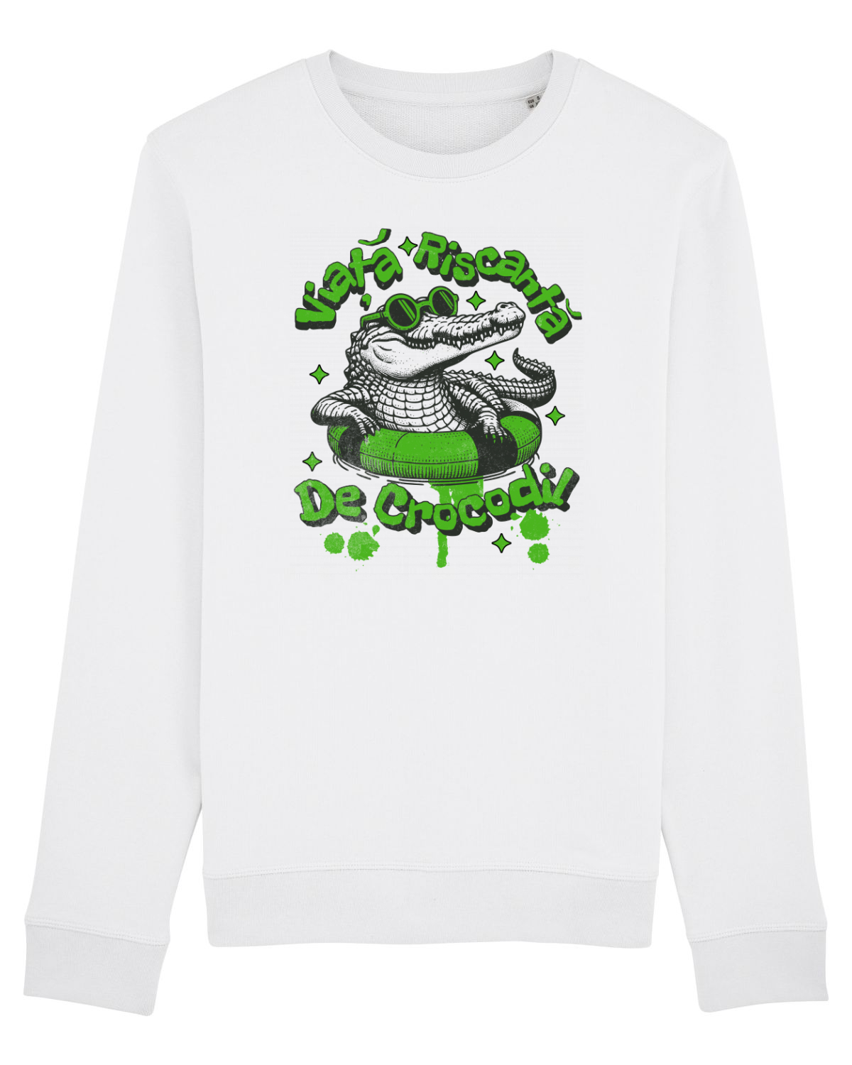 Bluză mânecă lungă Unisex Rise White
