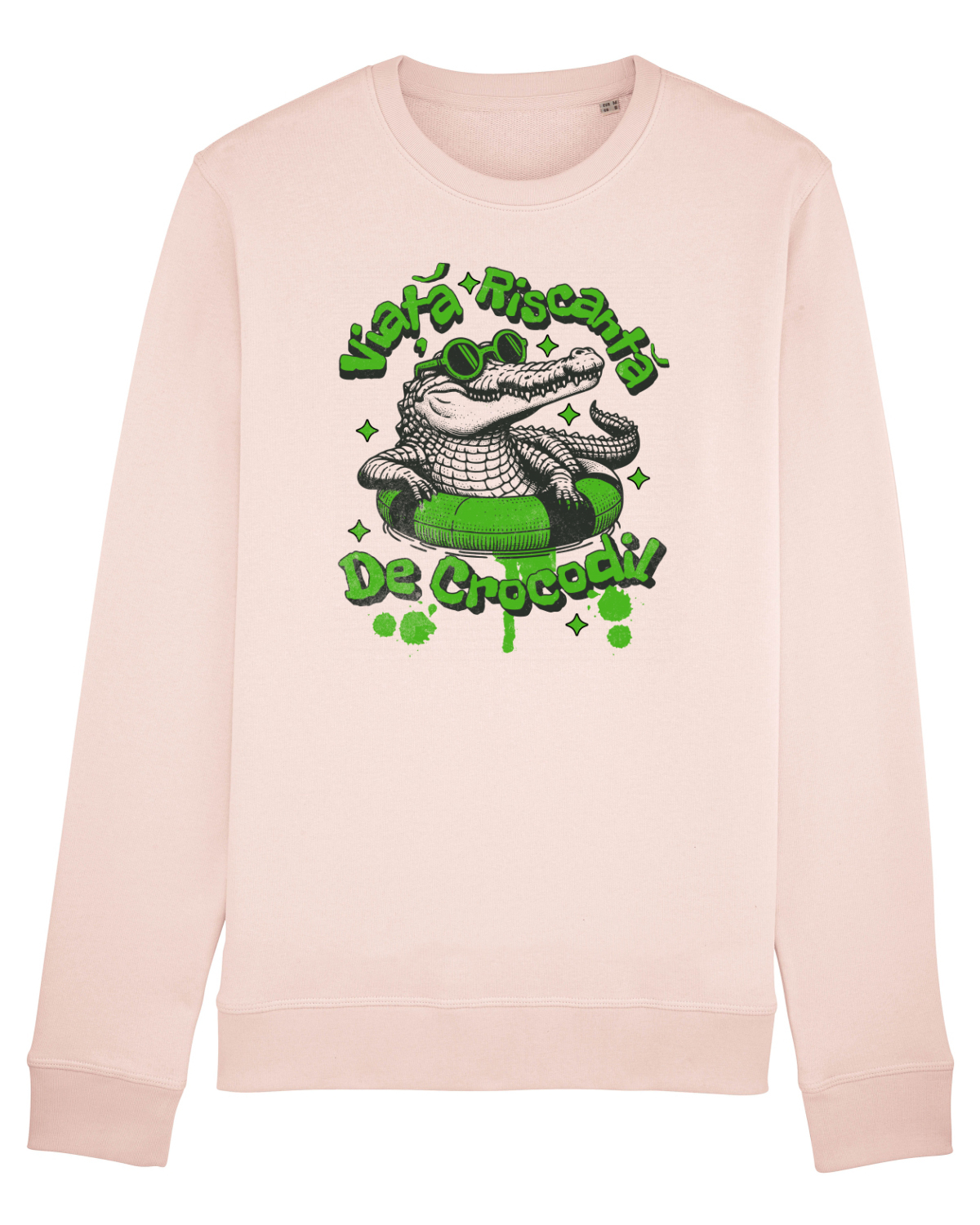 Bluză mânecă lungă Unisex Rise Candy Pink