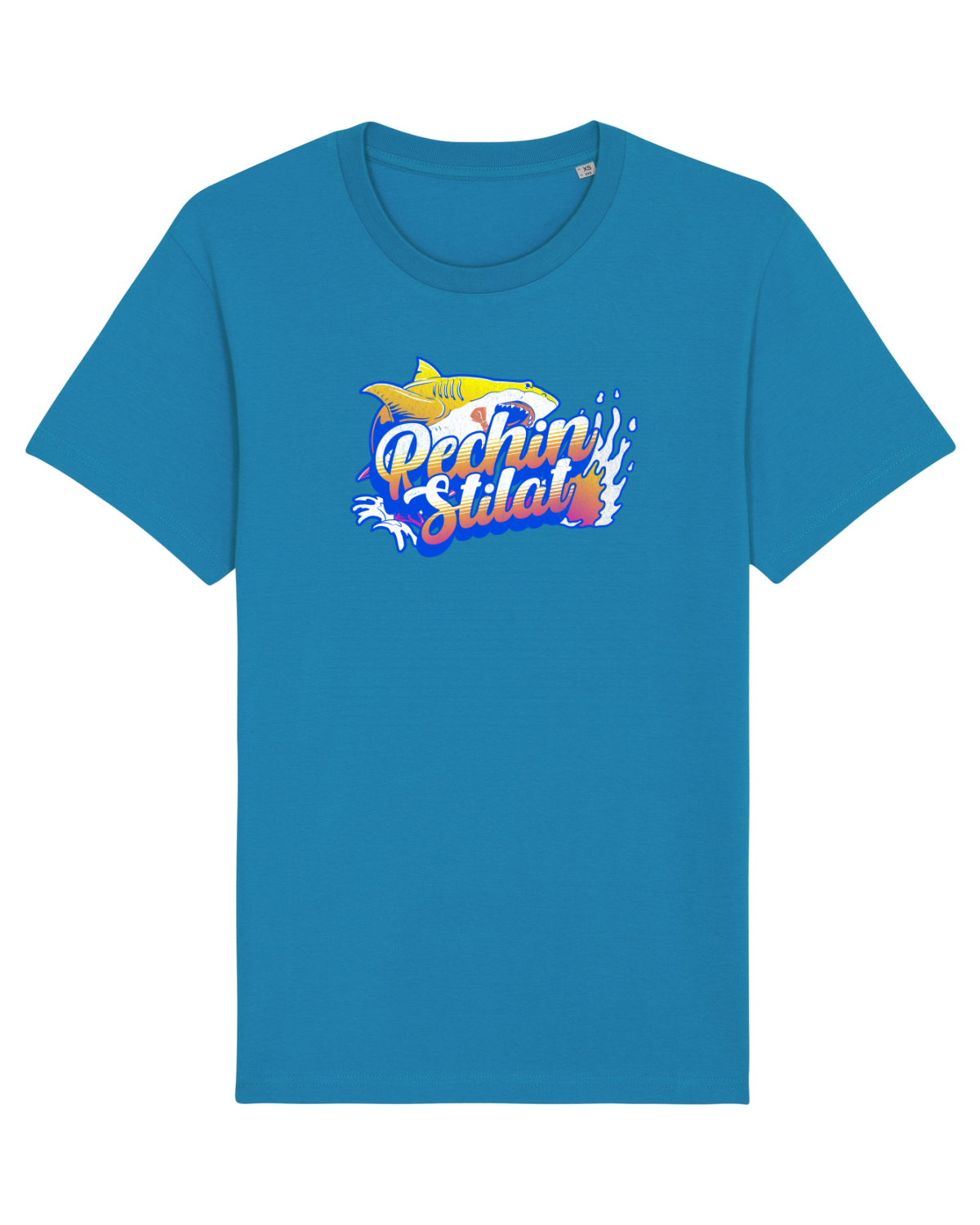 Tricou mânecă scurtă Unisex Rocker Azur