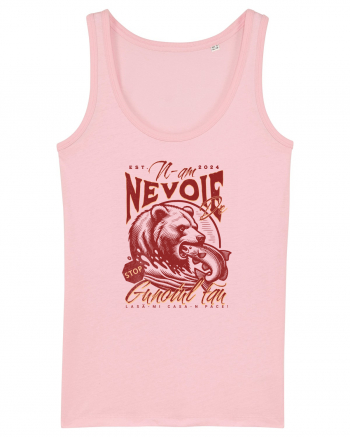 Design cu ursi - n-am nevoie de gunoiul tau, lasa-mi casa-n pace! Cotton Pink