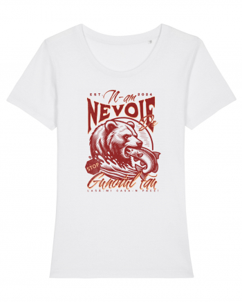 Design cu ursi - n-am nevoie de gunoiul tau, lasa-mi casa-n pace! White