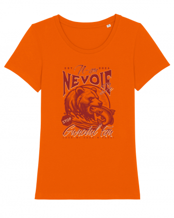 Design cu ursi - n-am nevoie de gunoiul tau, lasa-mi casa-n pace! Bright Orange