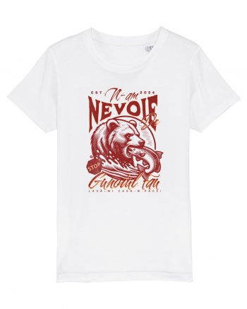 Design cu ursi - n-am nevoie de gunoiul tau, lasa-mi casa-n pace! White
