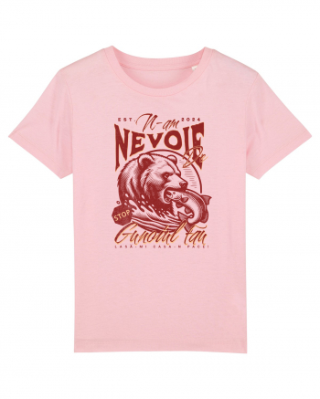 Design cu ursi - n-am nevoie de gunoiul tau, lasa-mi casa-n pace! Cotton Pink