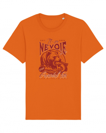 Design cu ursi - n-am nevoie de gunoiul tau, lasa-mi casa-n pace! Bright Orange