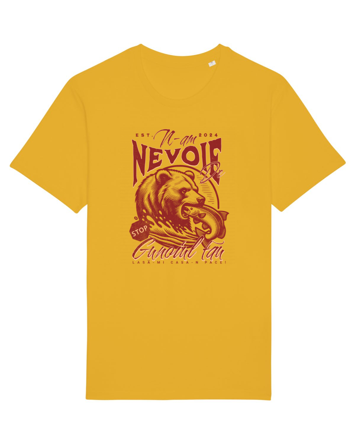 Tricou mânecă scurtă Unisex Rocker Spectra Yellow