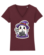 To boo or not to boo Tricou mânecă scurtă guler V Damă Evoker