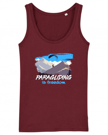 Paragliding is freedom Burgundy