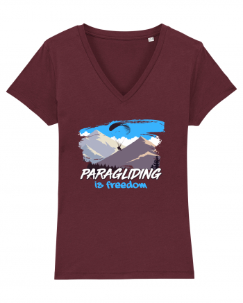 Paragliding is freedom Burgundy