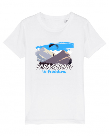 Paragliding is freedom White