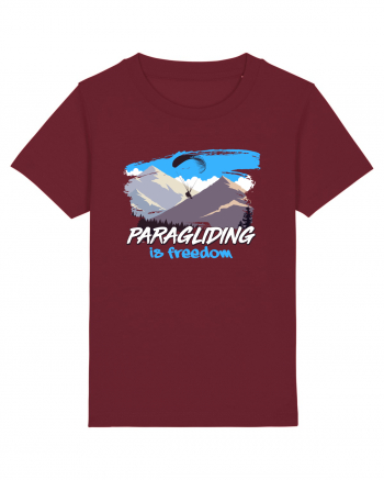 Paragliding is freedom Burgundy