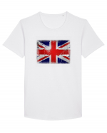 UK flag Tricou mânecă scurtă guler larg Bărbat Skater
