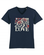 Love roses Tricou mânecă scurtă guler V Bărbat Presenter