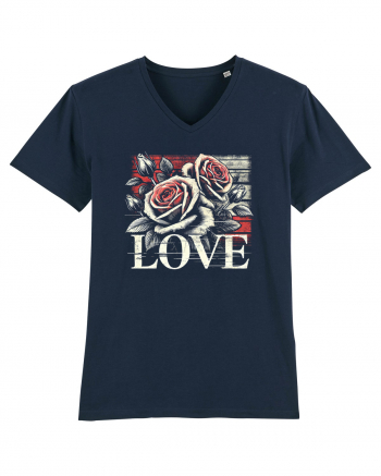 Love roses French Navy