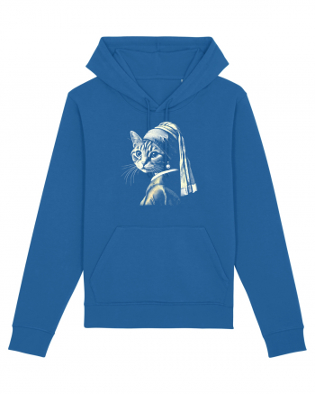Pisica cu cercei de perla Royal Blue