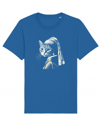 Pisica cu cercei de perla Royal Blue