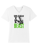 Unleash the beast Tricou mânecă scurtă guler V Bărbat Presenter