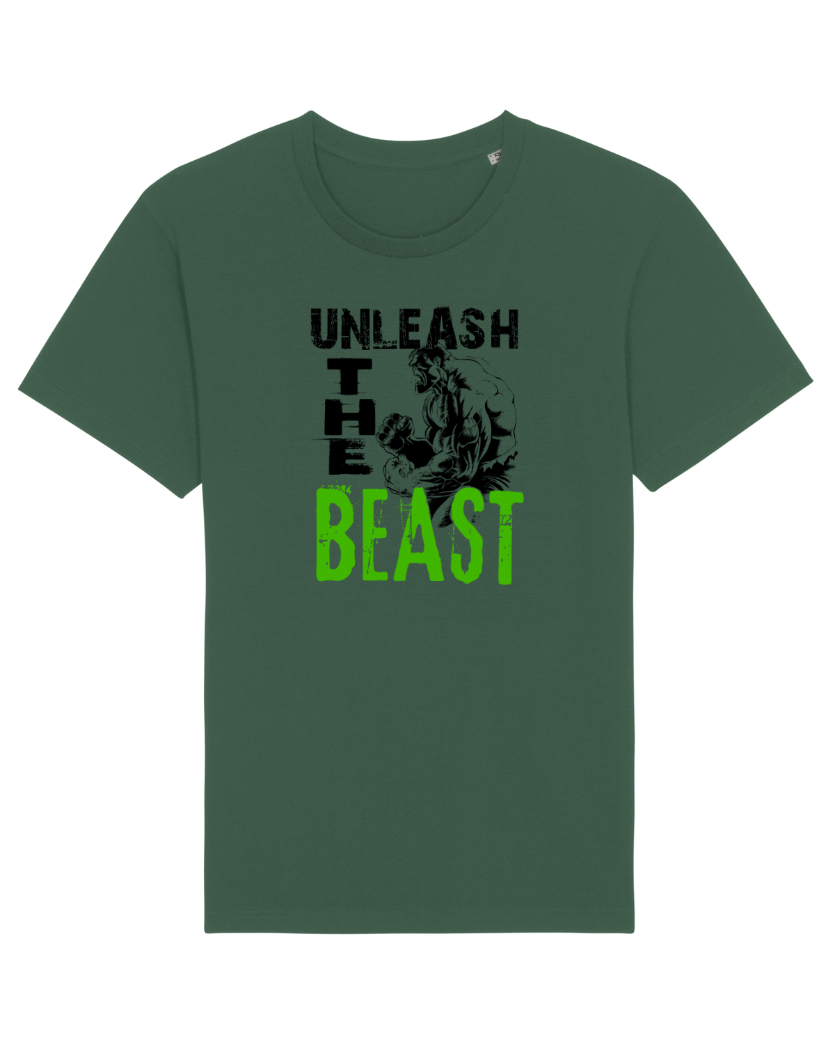 Tricou mânecă scurtă Unisex Rocker Bottle Green