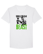 Unleash the beast Tricou mânecă scurtă guler larg Bărbat Skater