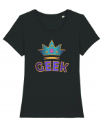 Geek Royalty Tricou mânecă scurtă guler larg fitted Damă Expresser