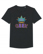 Geek Royalty Tricou mânecă scurtă guler larg Bărbat Skater