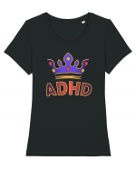 ADHD Royalty Tricou mânecă scurtă guler larg fitted Damă Expresser