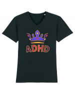 ADHD Royalty Tricou mânecă scurtă guler V Bărbat Presenter