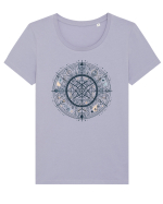 Dark Elemnts 02 Tricou mânecă scurtă guler larg fitted Damă Expresser