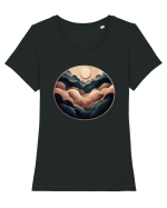 Dark Elements Tricou mânecă scurtă guler larg fitted Damă Expresser