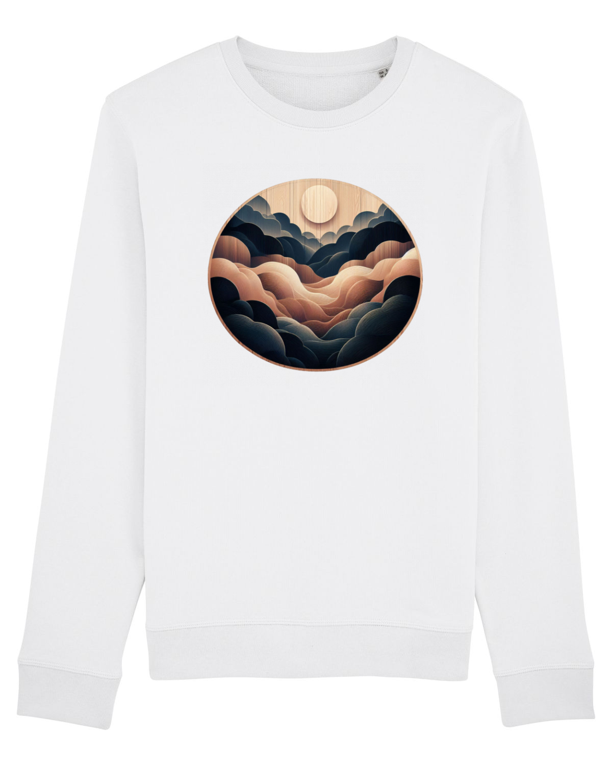 Bluză mânecă lungă Unisex Rise White