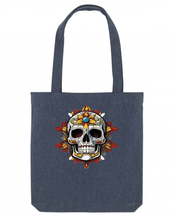 Mandala Skull Midnight Blue