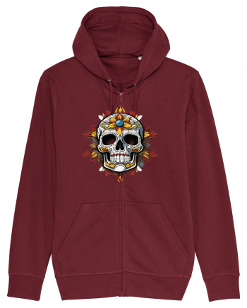 Mandala Skull Burgundy