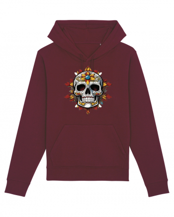 Mandala Skull Burgundy