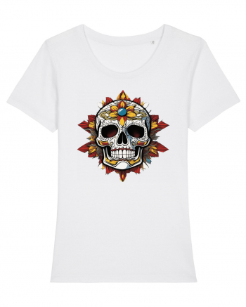 Mandala Skull White