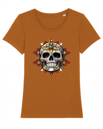 Mandala Skull Roasted Orange