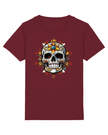 Mandala Skull Burgundy